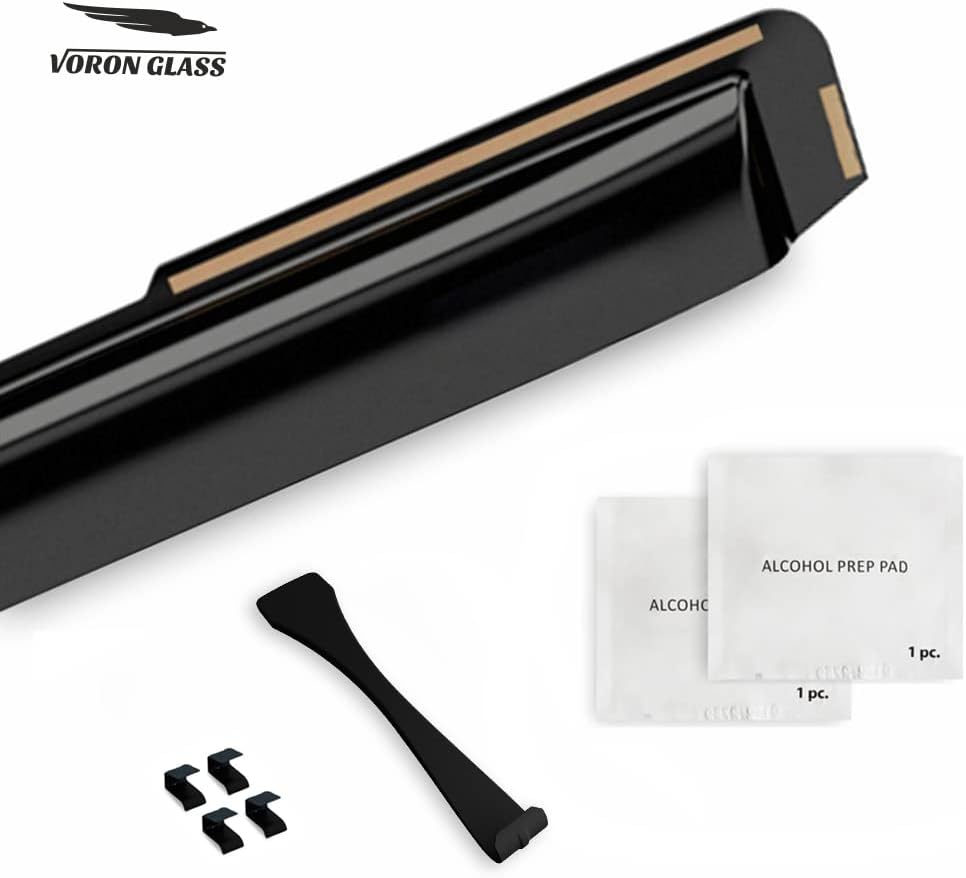 Voron Glass in-Channel Extra Durable Rain Guards for Hyundai Elantra 2021-2025, Window Deflectors, Vent Window Visors, 4 Pieces - 220225