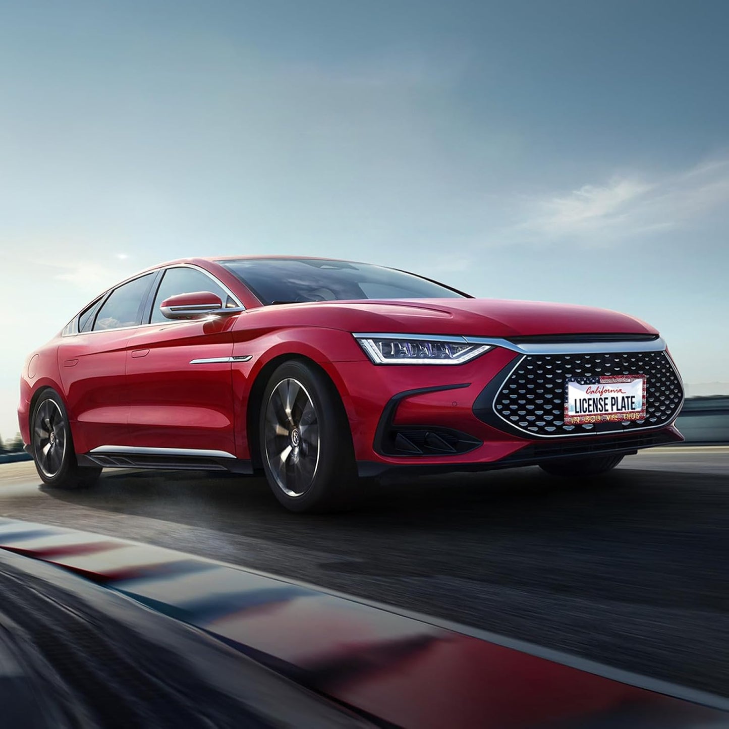 in God We Trust License Plate Frame American Flag License Plate Stainless Steel Funny License Plate Holder Personalized Christian Car Accessory Decoration 12.3" x 6.3"for Men Women