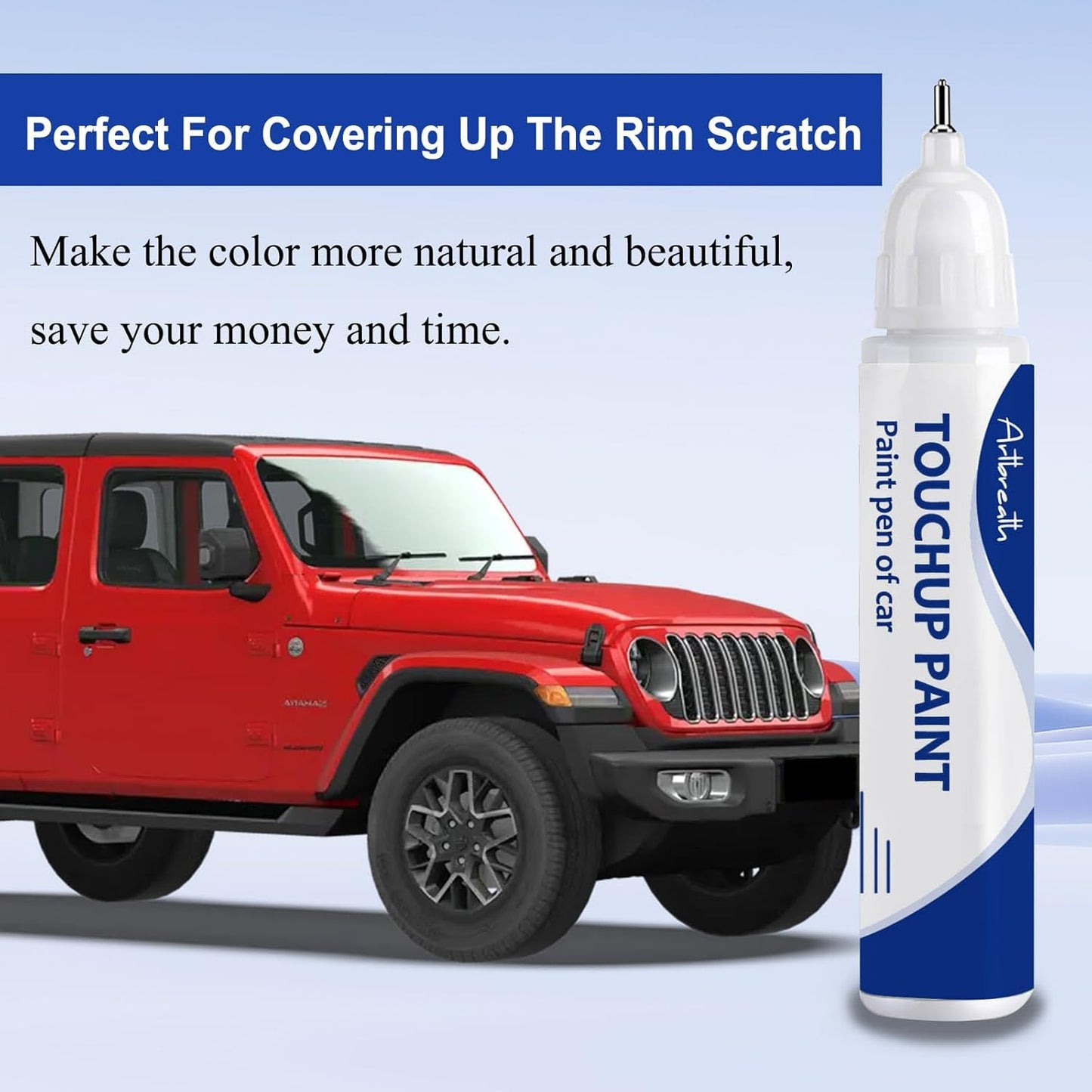Firecracker Red(PRC/MRC) Touch Up Paint for JEEP-Exact Match–Chips and Nicks Car Paint Scratch Repair Kit Automotive Paint Pen for Wrangler-JK/Commander/Compass/Grand-Cherokee/Liberty/Patriot/Renegade