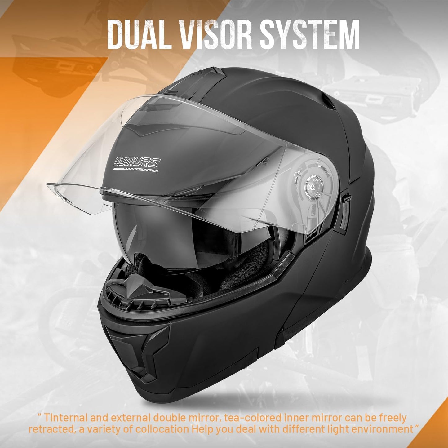 Modular Motorcycle Helmets Full Face Flip up Street Bike Motorcycle Helmet for Unisex Adult Model 912