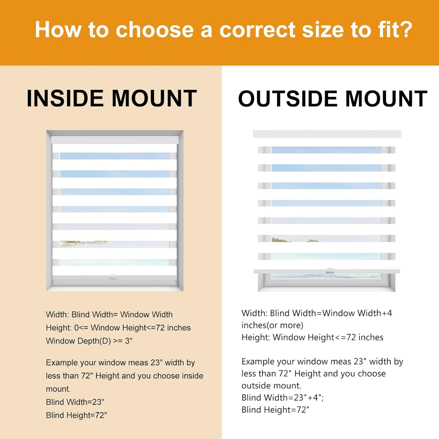 Persilux Cordless Zebra Blinds for Windows Free-Stop Roller Windows Shades (31" W X 72" H, White) Dual Layer Light Control for Day and Night, Light Filtering Sheer Shades for Home, Bedroom