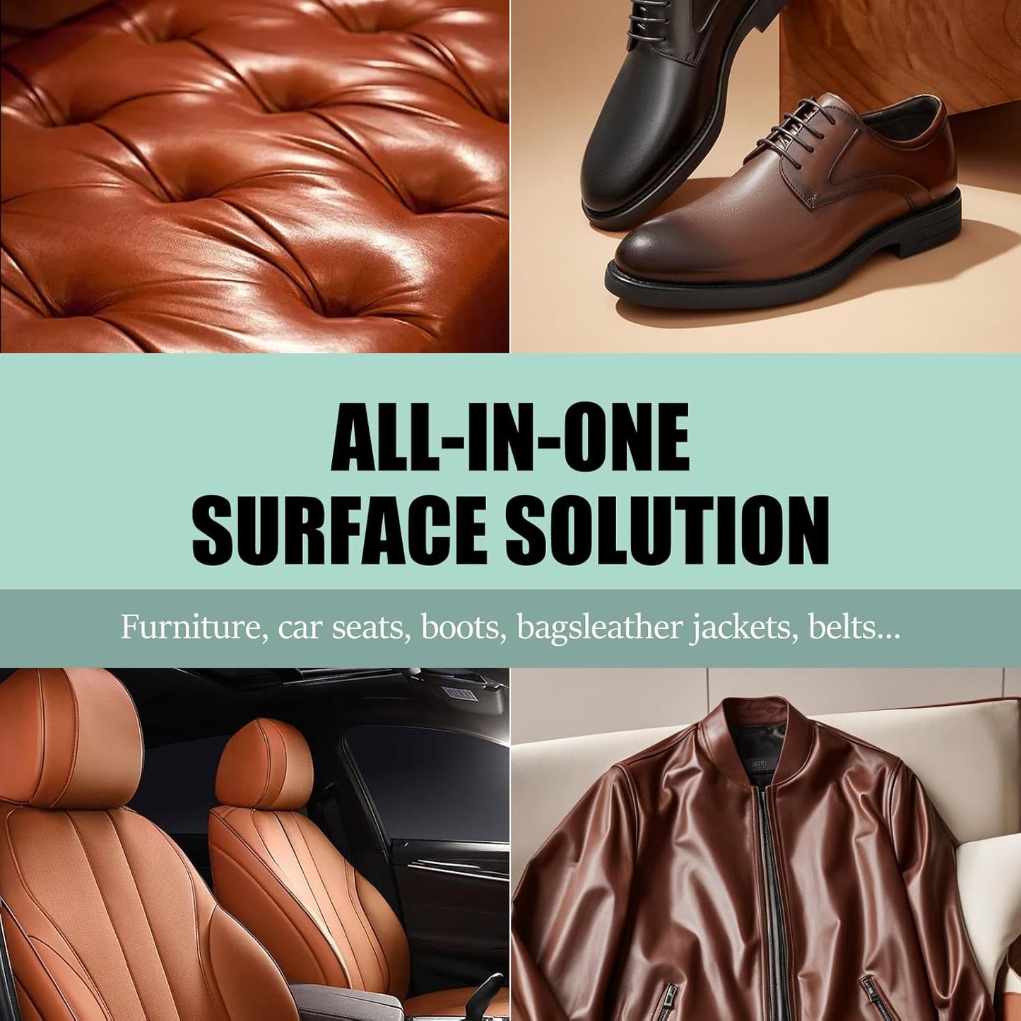 LUXGROVE® Leather & Furniture Repair Salve- Polisher, Moisturizer, and Restorer for Couches and Furniture - Conditioner for Leather Cleaner, Wood, and Vinyl - Repair Salve for Car Seats - 8oz