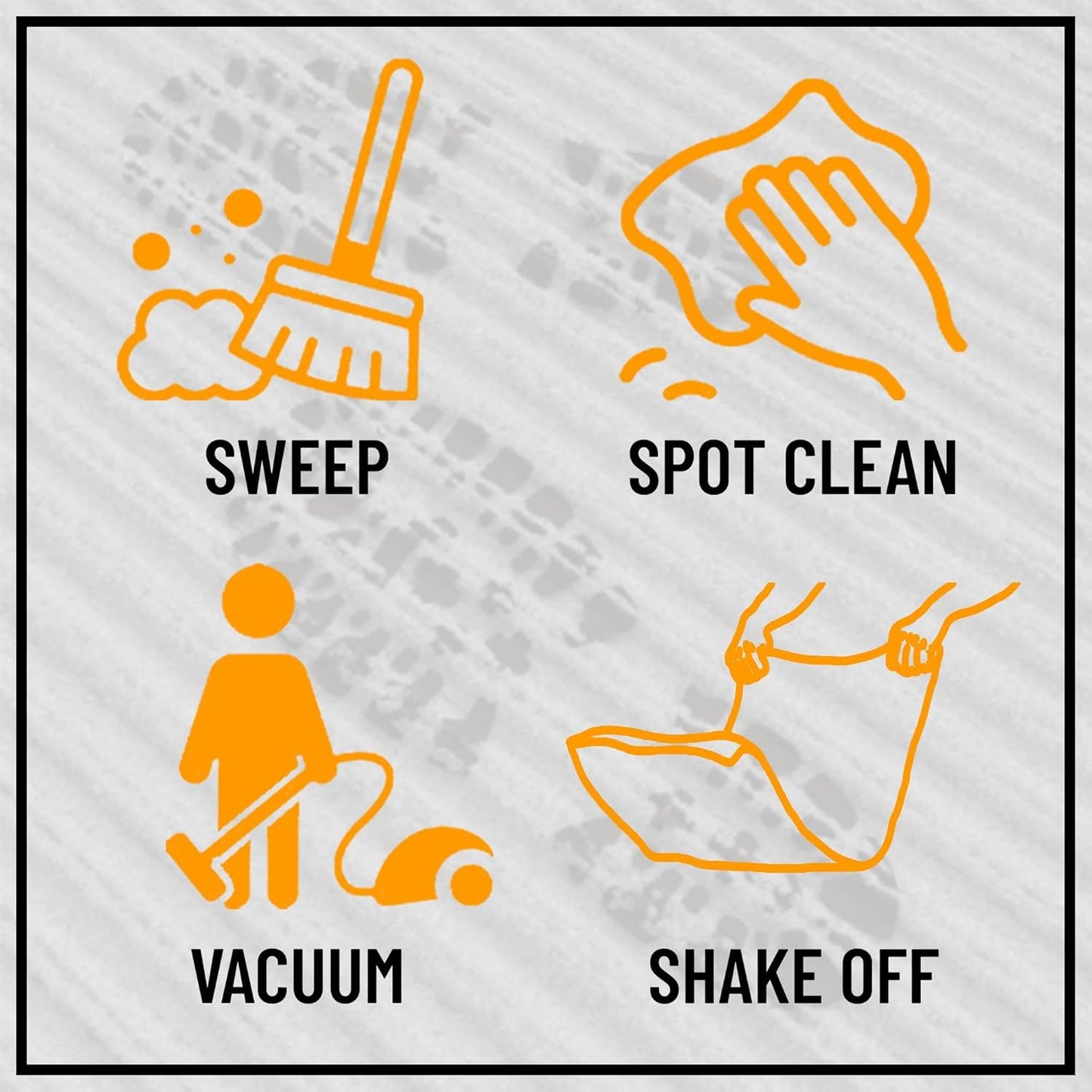 Ottomanson 2' x 12' Hallway Runner with Scraper Pile Extra Durable Non-Slip Rug Mat for Indoor & Outdoor Use - Ideal for Kitchen, Entryway, Patio & Garage - High-Traffic Carpet, Green