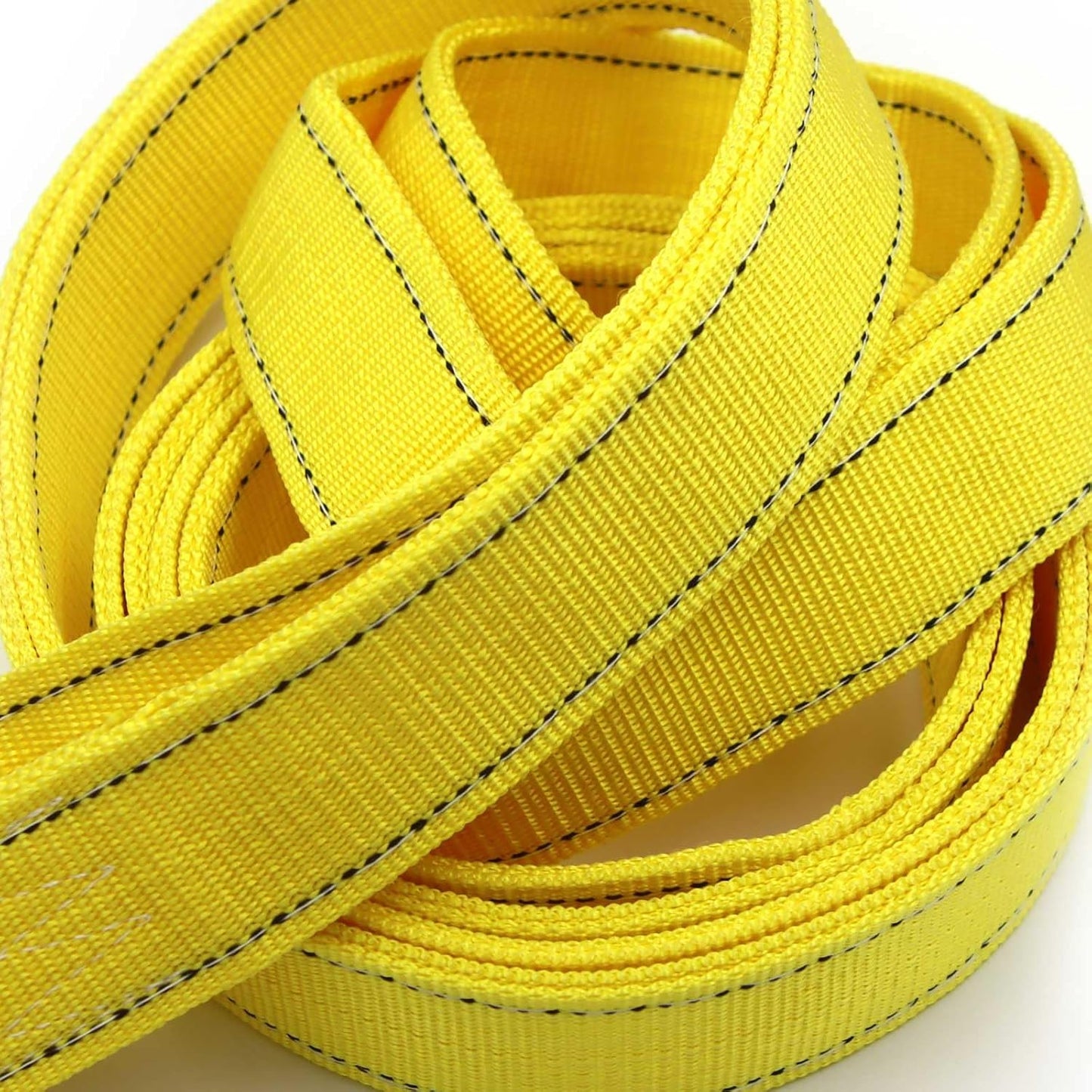 Heavy Duty Tow Strap with Safety Hooks | 2” x 16.4’ | 13200 LB Capacity, Tow Rope Yellow Shackle for Vehicle Recovery, Hauling, Stump Removal & Much More,Best Towing Accessory for Car