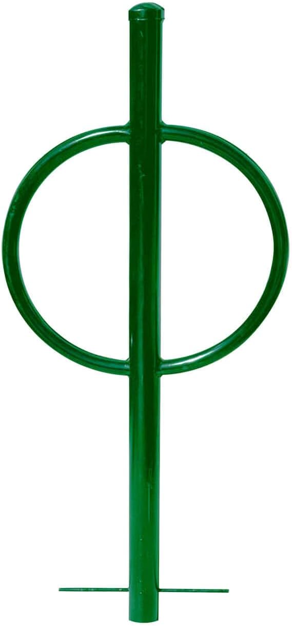 Sandbaggy Post and Ring Rack - In Ground - Commercial Outdoor Bike Parking & Storage Racks (Green, 2)