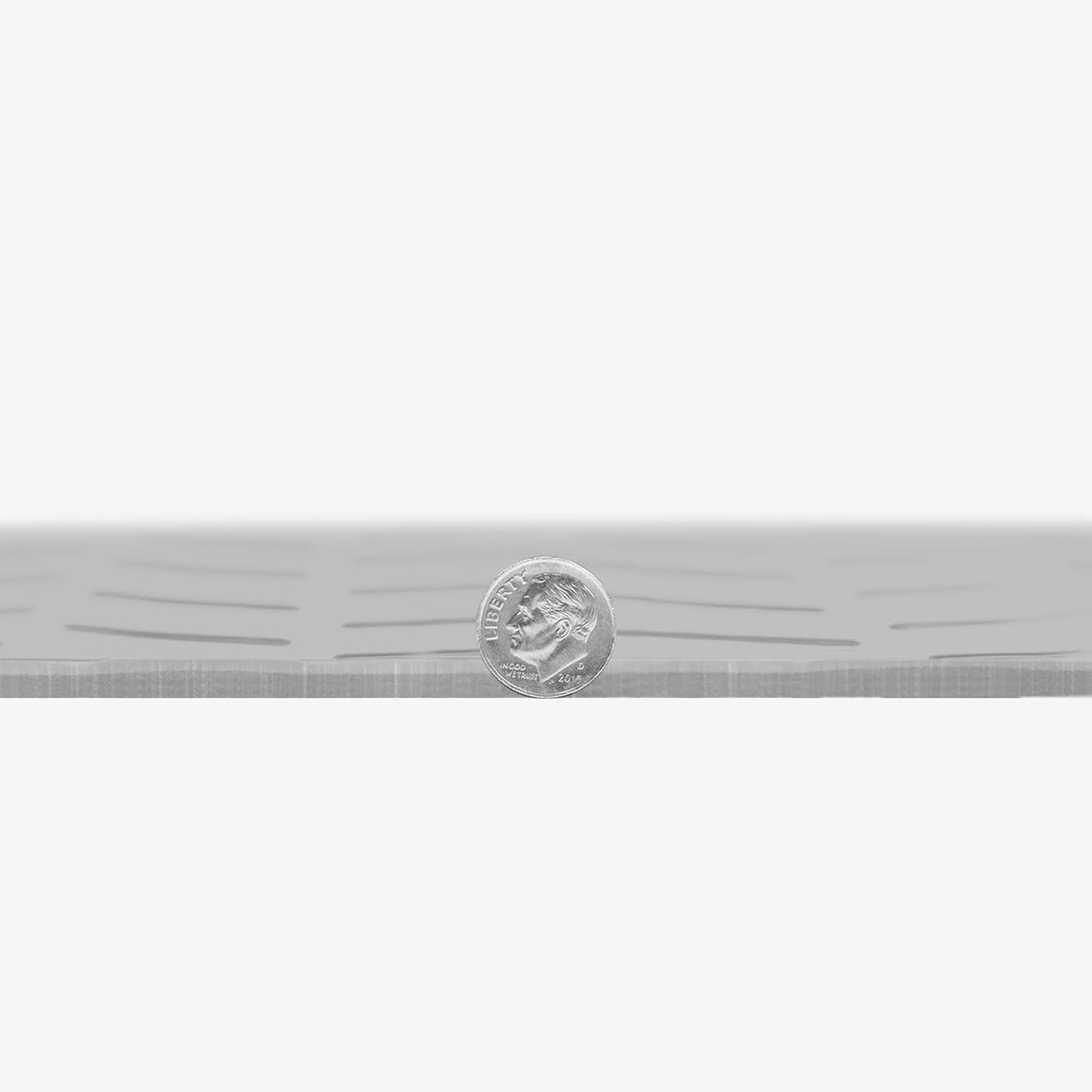 IncStores 2.5mm Thick Commercial-Grade Nitro Roll Garage Floor Mat | Flexible Vinyl Floor Mat for a Stronger and Safer Garage, Workshop, or Trailer | Diamond-Plate, Stainless Steel, 10' x 100'