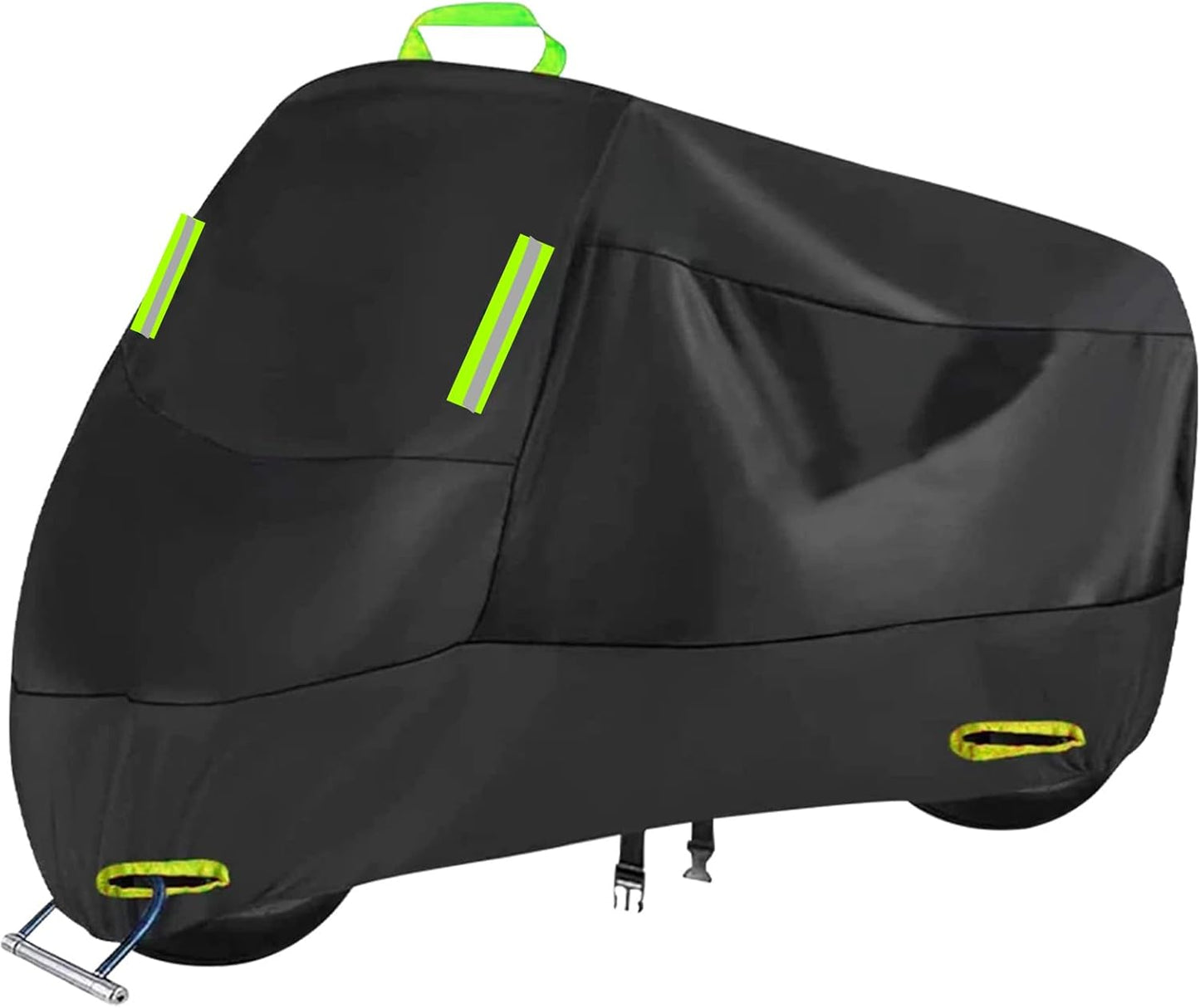 Motorcycle Cover All Season, Outdoor Storage Moped Covers, All-Weather Universal Waterproof Scooter Cover Fits up to 90.5" Motorcycles Vehicle