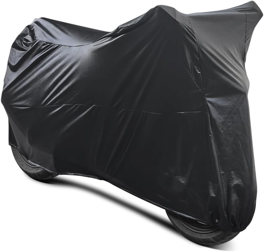 Motorcycle Cover Soft Stretch Waterproof Motor Cover Dustproof Durable Motorbike Cover for Indoor and Outdoor, 96 inches