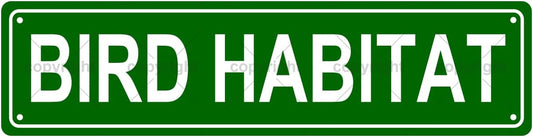 BIRD HABITAT Space Metal Tin Street Sign Bar Cafe Garage Cave Home Room Wall Bathroom Farmhouse Garden Porch Patio Decor, 16 x 4 Inch