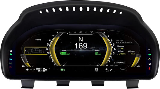 Speedometer Instrument for BMW F11 F18 2010-2017，12.3 inch Linux System Original Modern Car Odometer Information Head up Display Digital Cluster Electronic Gauge Dashboard Screen