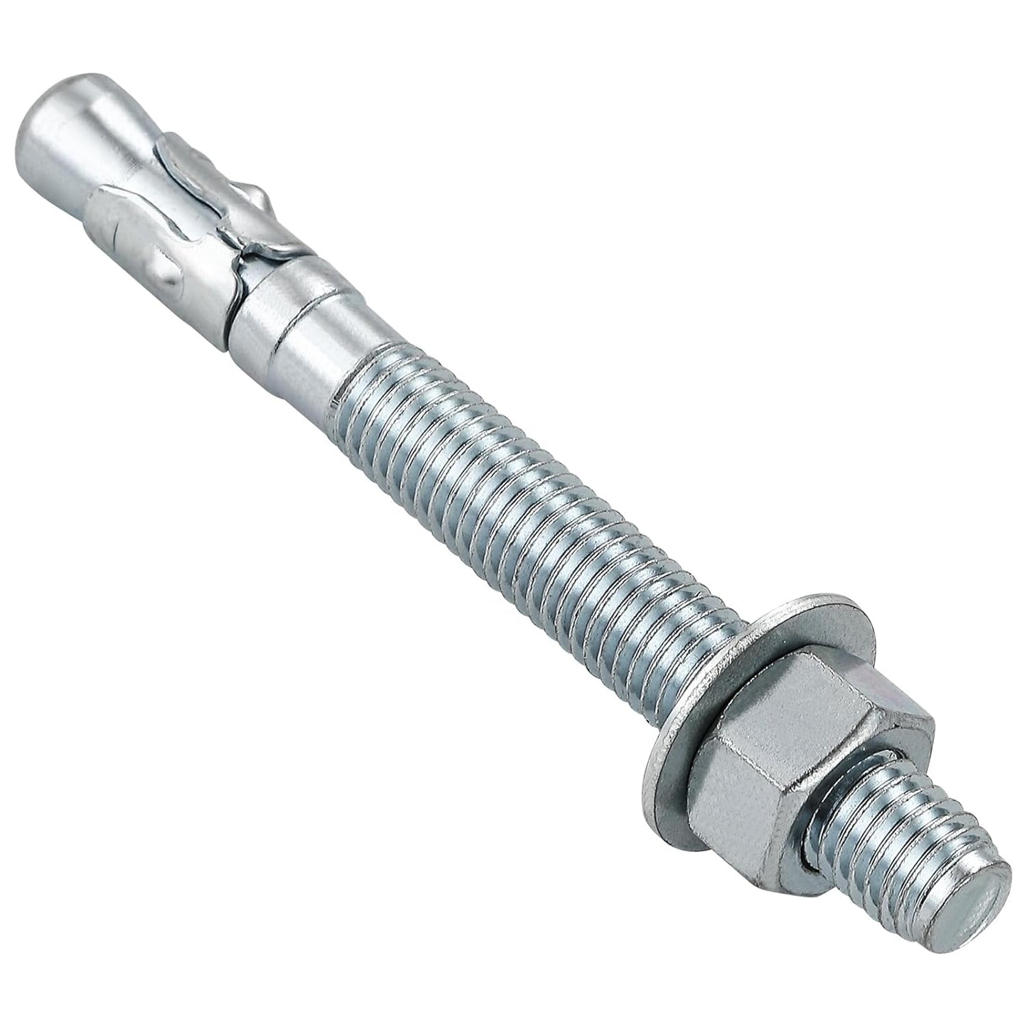 1/2x6 30Pcs Inch Standard Fasteners for Heavy-Duty Zinc Wedge Anchors for Cement and Concrete