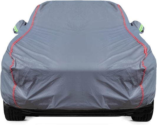 Breathable New Material, Waterproof Car Cover, Locks and Zipper Doors, Sunscreen Waterproof UV Prevention Snowproof Wind and Windproof,Suitable for Indoor Outdoor,for Sedan (178" to 189") C2