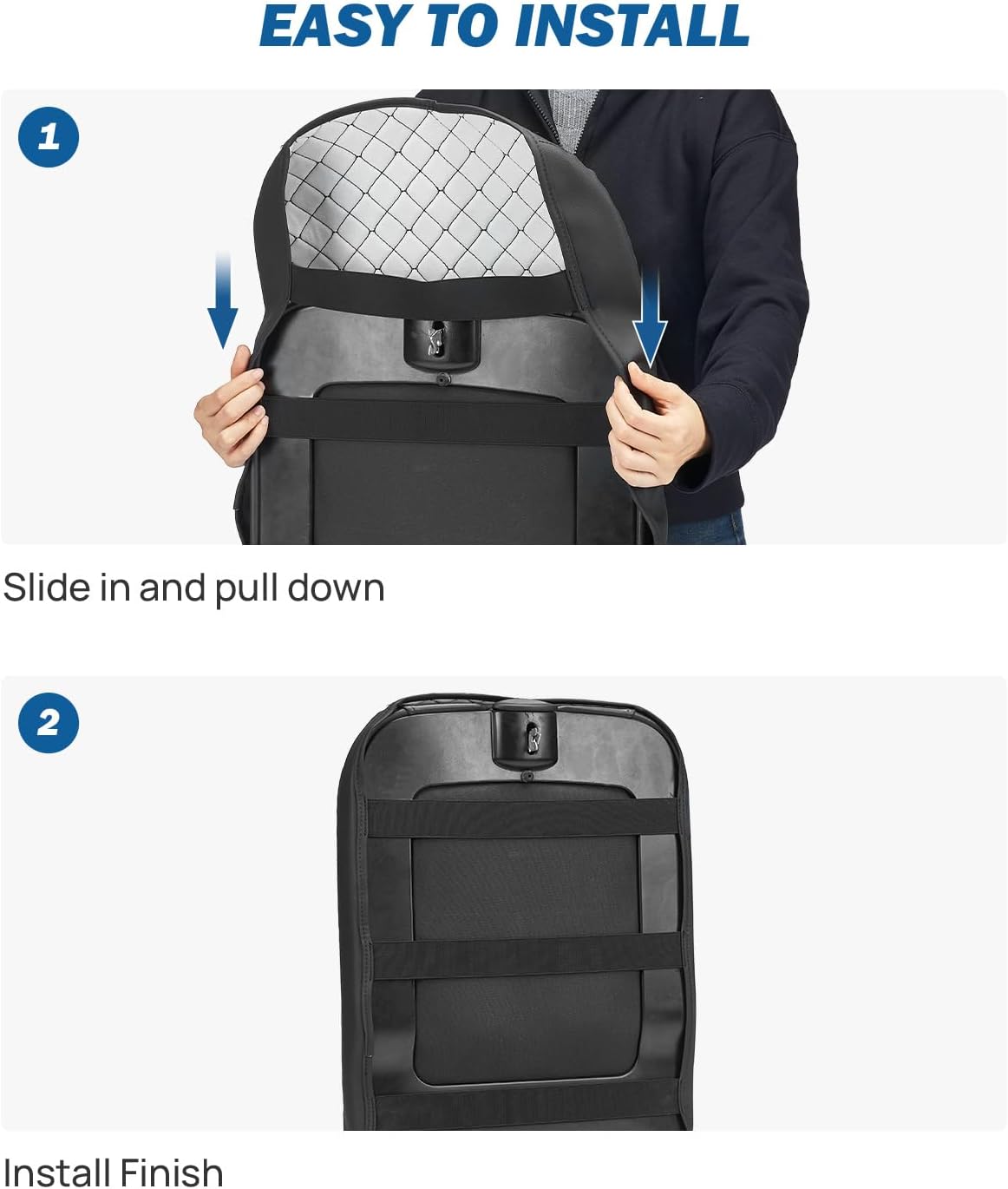 JOYTUTUS Center Console Cover Compatible with 2002-2012 Ram 1500 2500 3500 Jump Seat Console, Leather Arm Rest Armrest Cover for Car, Durable Middle Console Cover, Car Arm Rest Cover Replacement