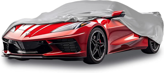 Car Covers Weatherproof Max Car Cover & Warranty Compatible with Chevrolet 2020-2022 Corvette Stingray- Outdoor Cover Theft Cable Lock Car Accessories Better Than Waterproof