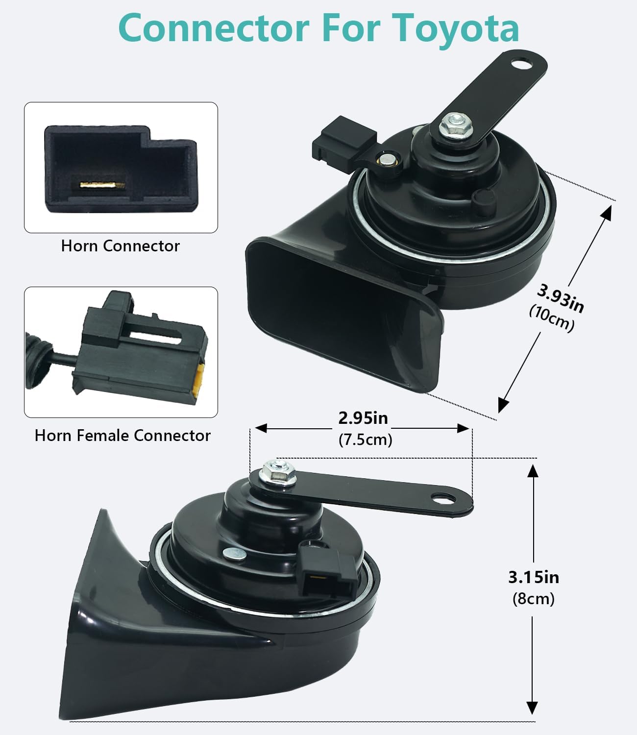 Car Horn Kit for Toyota Lexus,12V Loud Waterproof Auto Horn, High Low Dual Tone 126 Decibel, Replacement for Toyota
