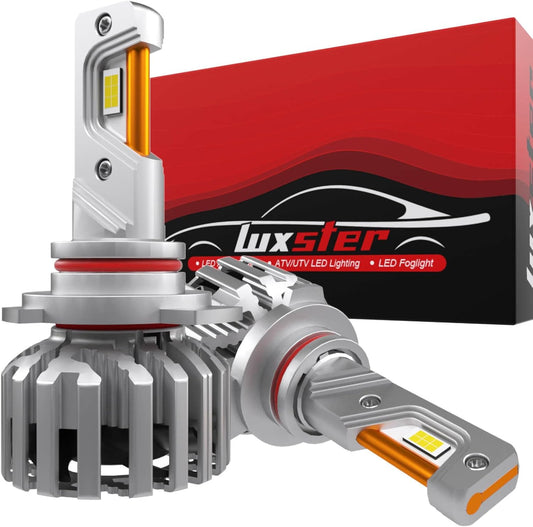 LUXSTER HolyKnight 9012 HIR2 30000lm 55W LED Light Bulbs, Foglight Bulbs, TalonLED Chips Super Bright, 6000K Cool White, Pack of 2