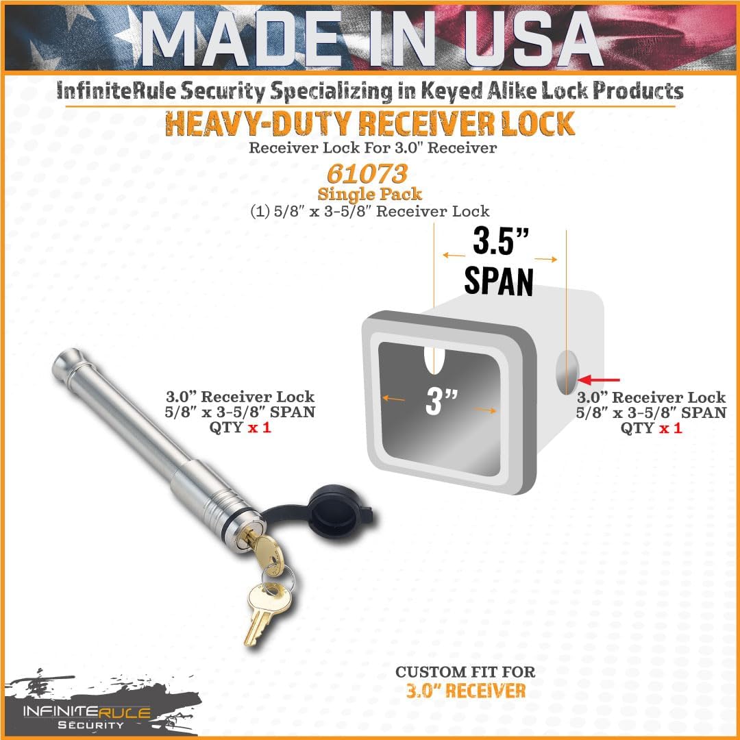 61073 | Receiver Lock for 3" Receiver