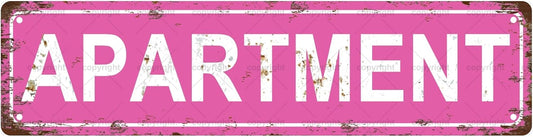 APARTMENT Space Vintage Metal Tin Street Sign Bar Cafe Garage Cave Home Room Wall Bathroom Farmhouse Garden Porch Patio Decor, 16 x 4 Inch