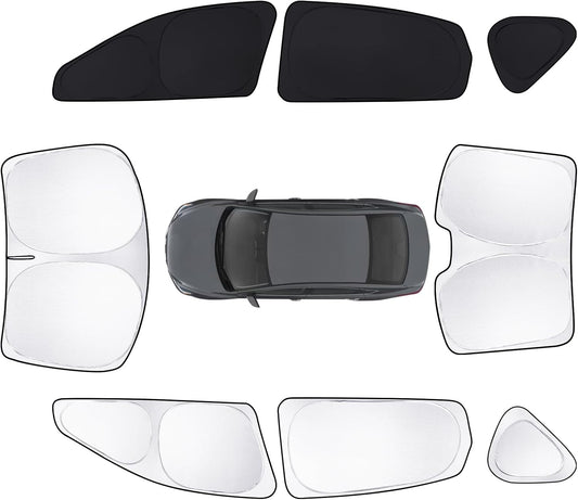 8pcs Car Window Shades for Nissan Altima 2013-2018 Accessories,Windshield Side Rear Full Sunshade,Sun Visor UV Blocking, Privacy Protection and Blackout for Camping Outdoor