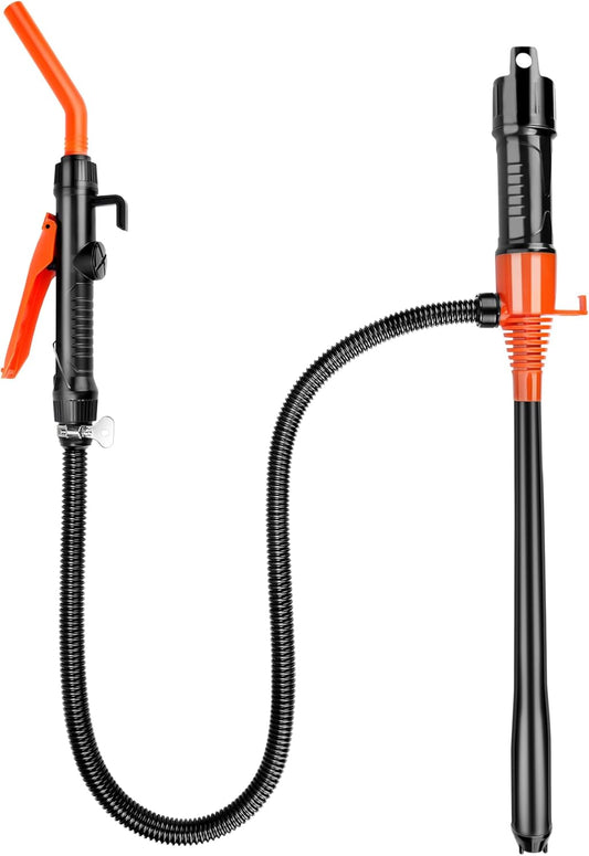 Portable Fuel Transfer Pump, Battery-Powered Siphon Pump for Gas, Diesel, Cars, Boats, Gas Cans, Spill-Proof, Quick & Easy Liquid Transfer
