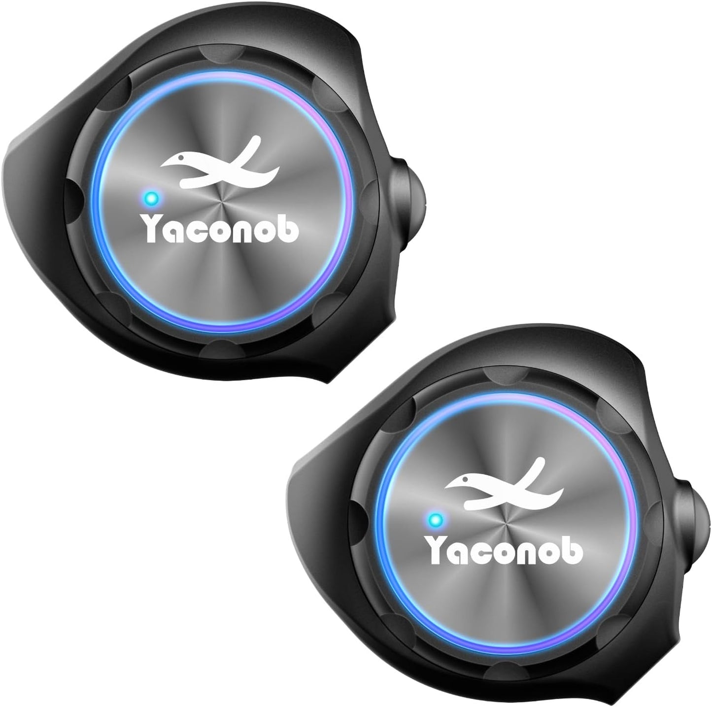 Y3 Helmet Bluetooth Intercom Headset (More Suitable for Couples), Auto Answer Phone, Music, Intercom, Active Noise Cancellation, Waterproof (2 Pack)