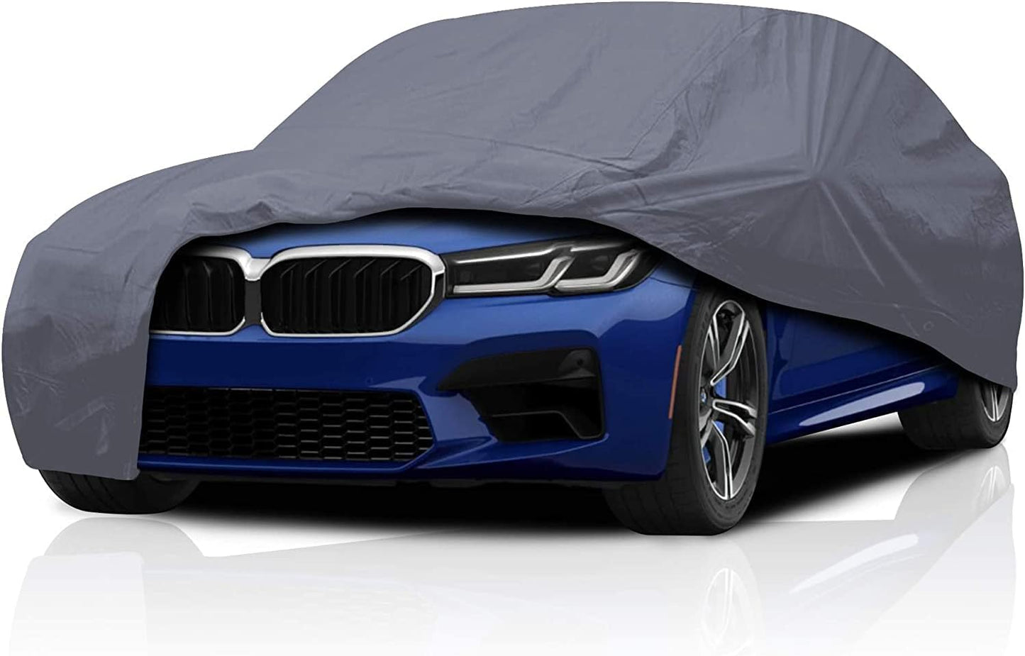 Supreme Full Car Cover – Semi Custom Fit for Full-Size Cars | Dustproof, Windproof, UV Protection, Breathable & Durable All-Weather Protection | Fits Volkswagen 411 1969 1970 1971 Sedan 2-Door