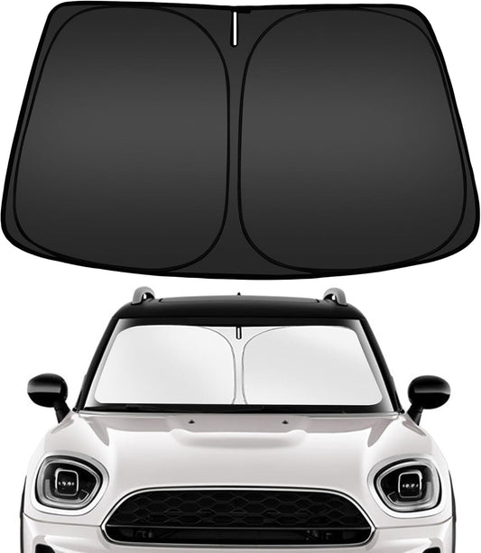 ARISMOTOR Windshield Sun Shade for Mini Countryman Cooper F60 2017-2024, Custom Fit Foldable Front Window Sunshade Sun Visor Protector, Block UV Rays Keep Your Car Cooler