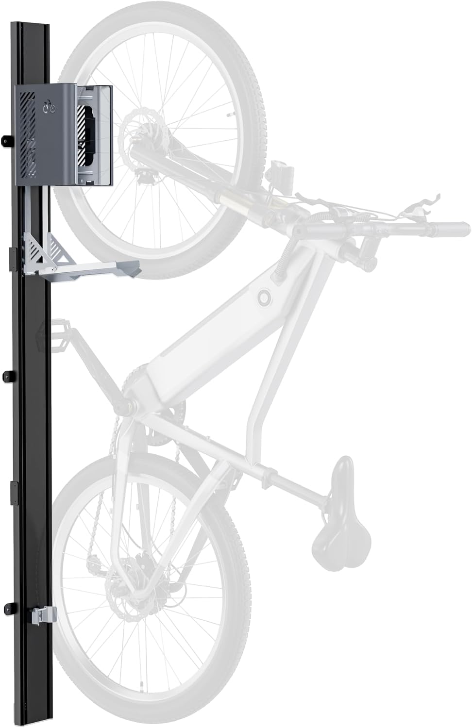 monTEK Automatic Lift EBike Rack – Fits 24-29" Tires, Heavy-Duty Vertical Wall Rack for Bicycles (Up to 71 lbs) - Effortless Lifting, Easy Install - Space-Saving Storage for Garage, Shed, BG