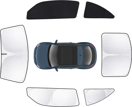 6pcs Car Window Shades for Volkswagen VW Beetle 2012-2019 Accessories,Windshield Side Rear Full Sunshade,Sun Visor UV Blocking, Privacy Protection and Blackout for Camping Outdoor