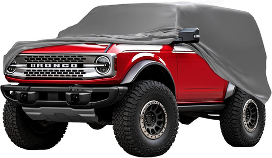 CarCovers Weatherproof SUV Cover & Warranty Compatible with Ford 2021-2024 Bronco Sport- Outdoor Cover Theft Cable Lock SUV Accessories Better Than Waterproof