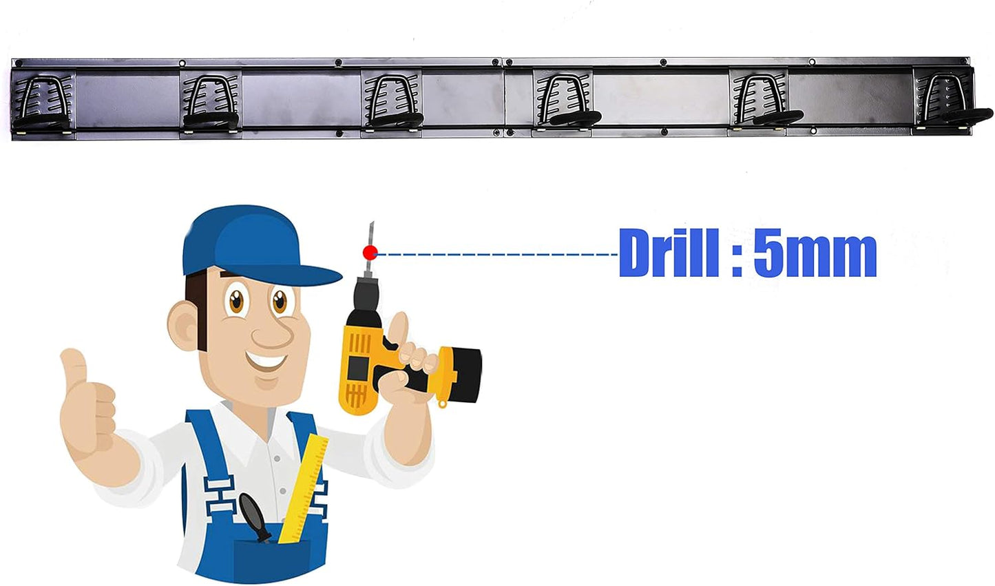 Ultrawall Stainless Steel Bike Storage Rack,6 Bike Storage Hanger Wall Mount for Home & Garage Holds Up to 300lbs, Black