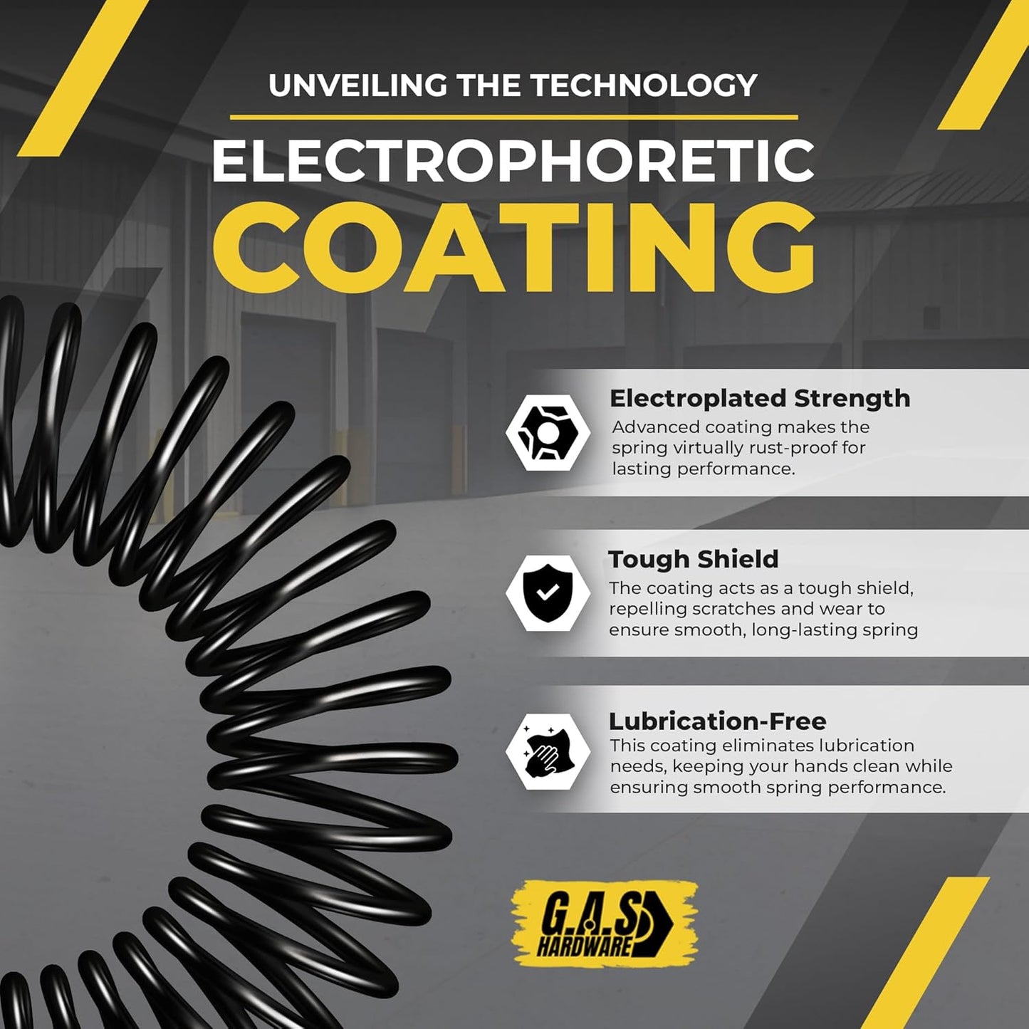 Garage Door Torsion Spring 218x2x24 Torsion Springs for Garage Door Repair Right Hand Wound Replacement for Left Side of Garage Door with 1" Steel Bearing, Gloves, Manual and Winding Bars (Red Cone)