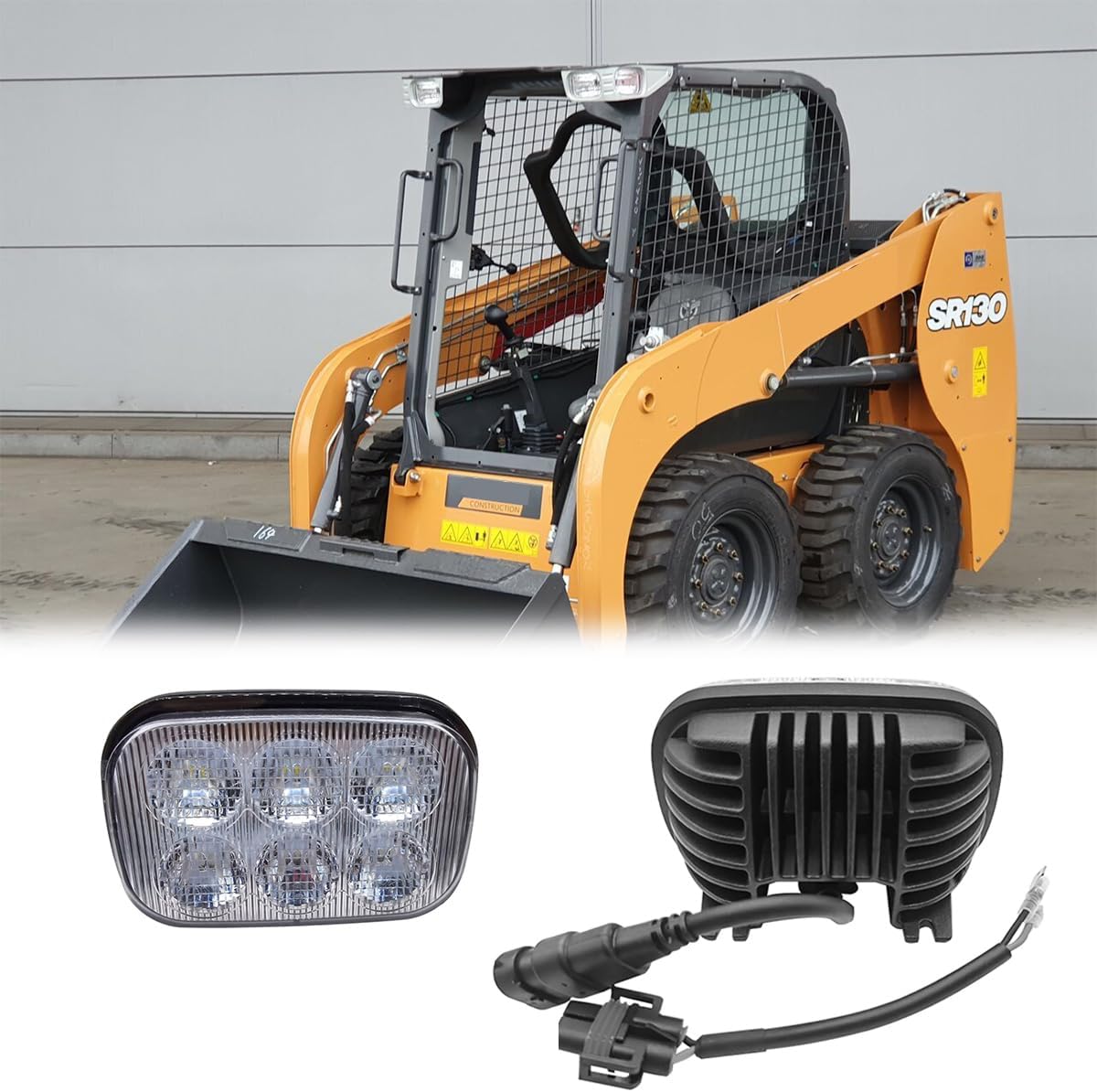 LED Work Light Flood Beam Compatible With Case SR130 SR200 SR175 TV380 SR250 SV250 SR150 TR270 TR320 SV185 SV300 SR220 New Holland L213 C238 L215 C227 (1)