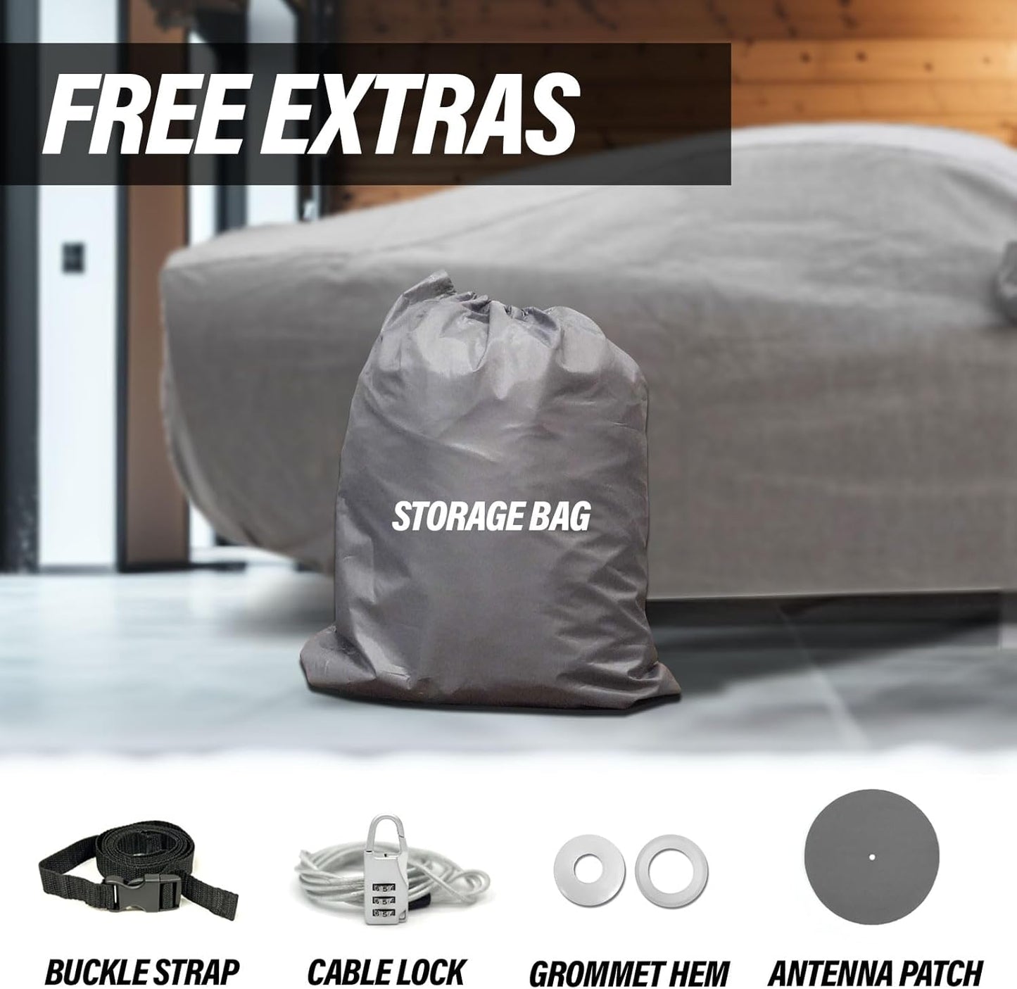 Supreme Full Car Cover - Semi Custom Fit for Tahoe 1995-1999 SUV 4-Door | All-Weather Protection: Waterproof, Dustproof, Windproof, UV-Resistant | Includes Accessories