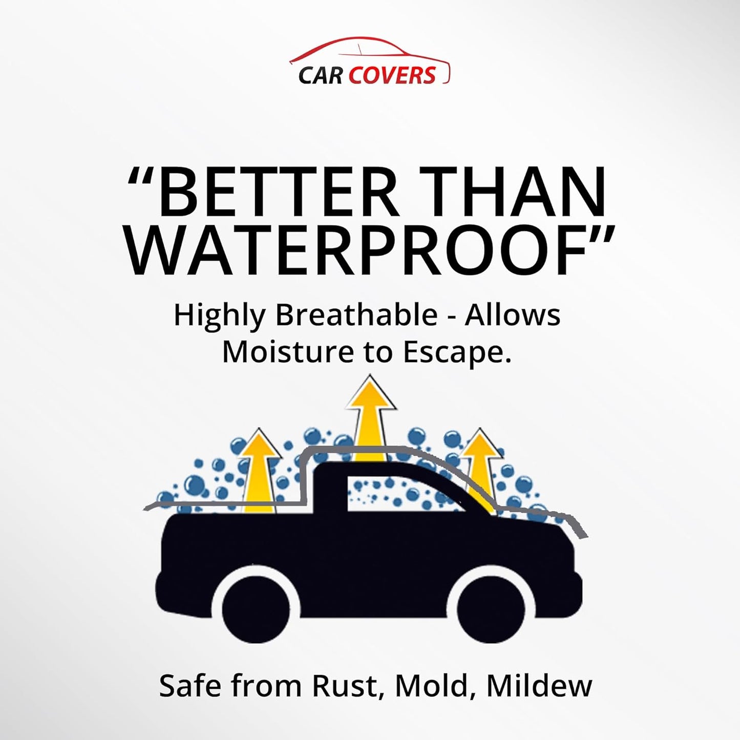 Car Covers Weatherproof Max Truck Cover & Warranty Compatible with Ford 2003-2019 F-350 Regular Cab, 8 with Camper Shell– Outdoor Cover, Prevents Theft with Cable Lock