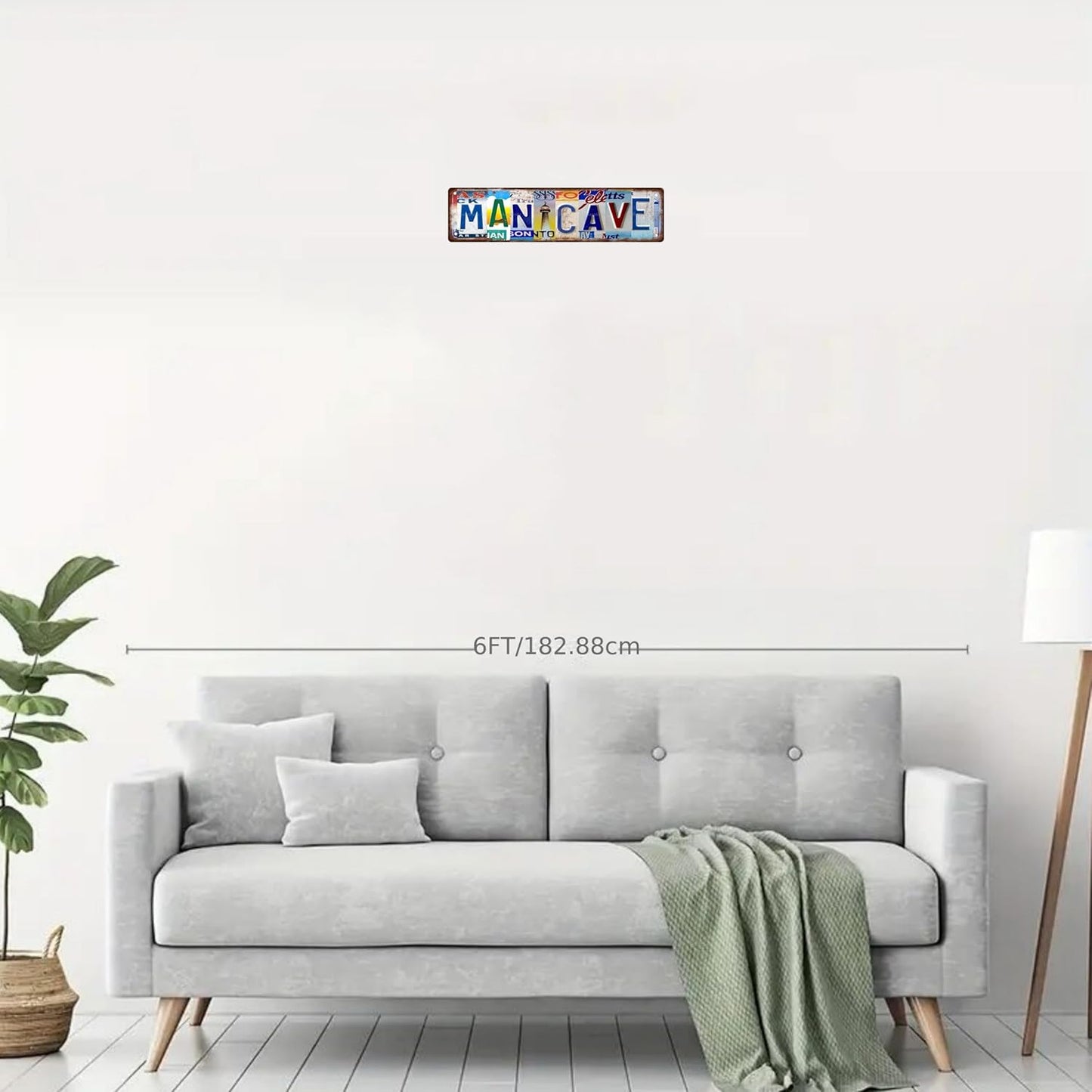 MAN CAVE Vintage Metal Tin Street Sign Bar Cafe Garage Cave Home Room Wall Bathroom Farmhouse Garden Porch Patio Decor, 16 x 4 Inch