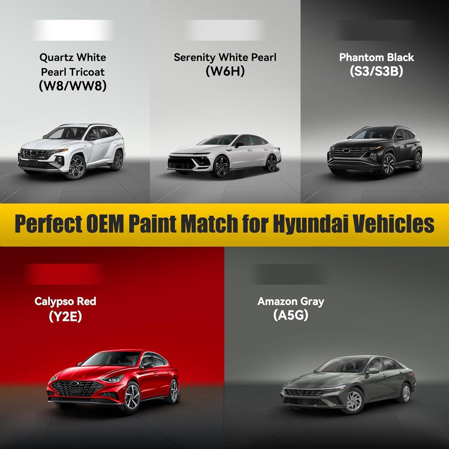 (S3/S3B) Phantom Black Touch Up Paint Compatible with Hyundai, Exact Match Car Paint Pen Automotive Scratch Repair Remover Kit Quick & Easy Solution for Vehicle Chips and Nicks