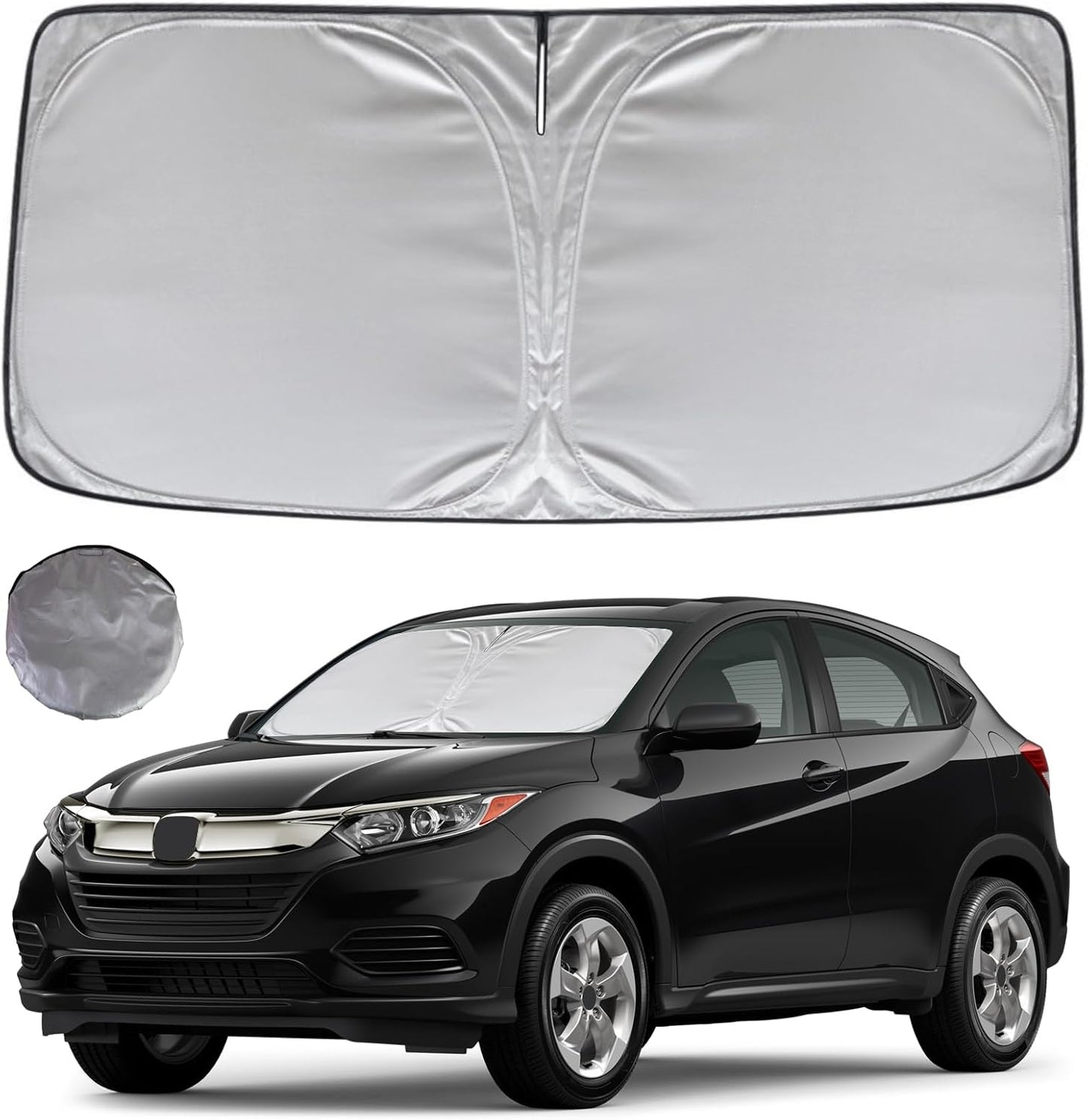 KAYZT Windshield Sun Shade for 2016-2022 Honda HR-V HRV Foldable Sunshade Front Window Custom Fit Car Accessories
