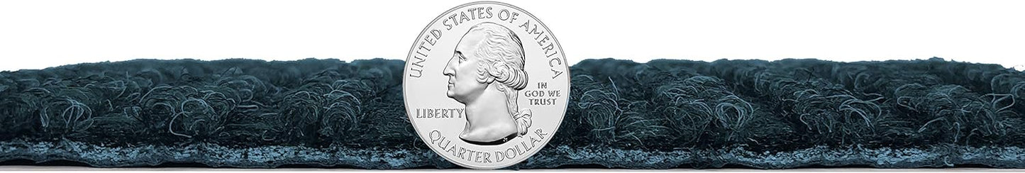 KOECKRITZ Heavy Duty Durable All Weather Indoor/Outdoor Non Slip Entrance Mat Rugs and Runners for Office Business Building Home Garage Front Door (3' x 14', Blue)