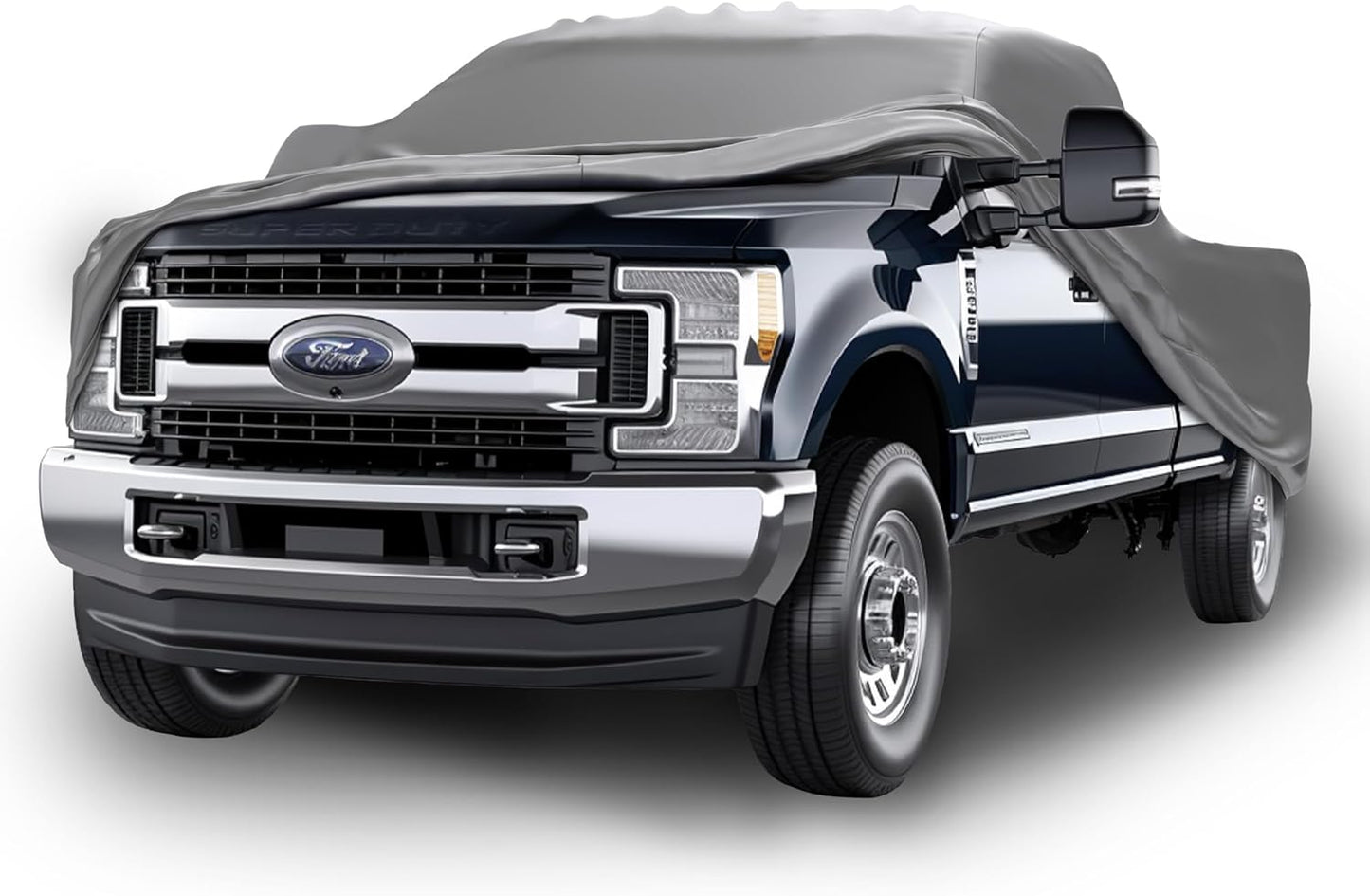 Car Covers Weatherproof Max Truck Cover & Warranty Compatible with Ford 2022-2024 F-350 Crew Cab, 6.75' & Shell– Outdoor Cover, Prevents Theft with Cable Lock