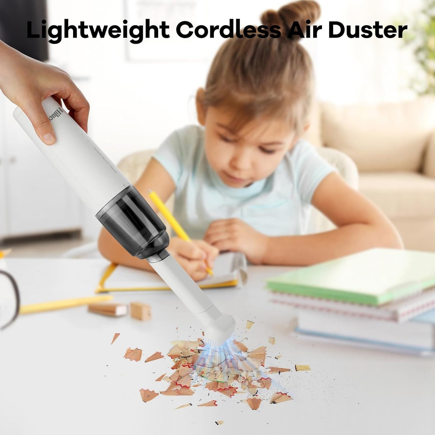 Mini Vacuum Cleaner Cordless, Portable Keyboard Vacuum Cleaner, Wireless Handheld Car Vacuum with 9000 Pa, High Power Rechargeable 2 Speeds, Lightweight Vacuum for Car, Home, Office, Pet