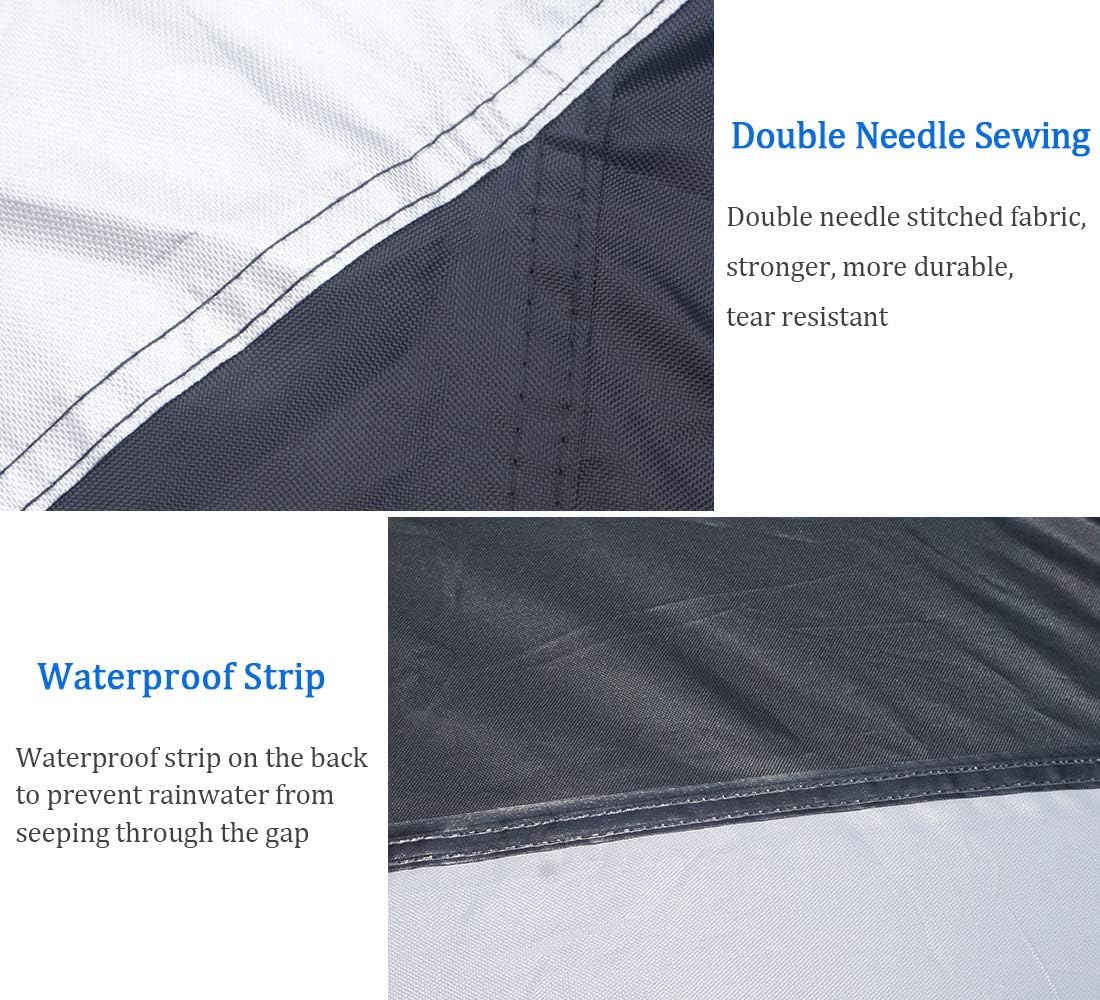 UTV Cover with Heavy Duty 420D Oxford Fabric, Side by Side UTV Cover Protects from Rain, Hail, Leaves and UV, 165’’x70’’x75’’ Utility UTV Cover Fit Polaris Can-Am Defender