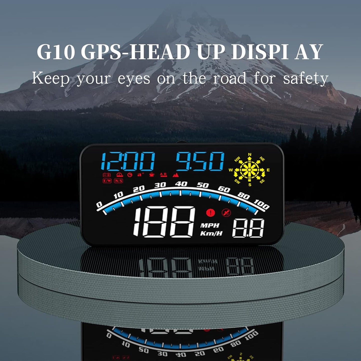 Digital GPS Speedometer, HUD Head Up Display for Car, Upgraded 5.5" Large-Screen, Suitable for All Vehicles