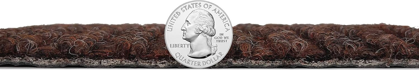 KOECKRITZ Heavy Duty Durable All Weather Indoor/Outdoor Non Slip Entrance Mat Rugs and Runners for Office Business Building Home Garage Front Door (6' x 11', Brick)