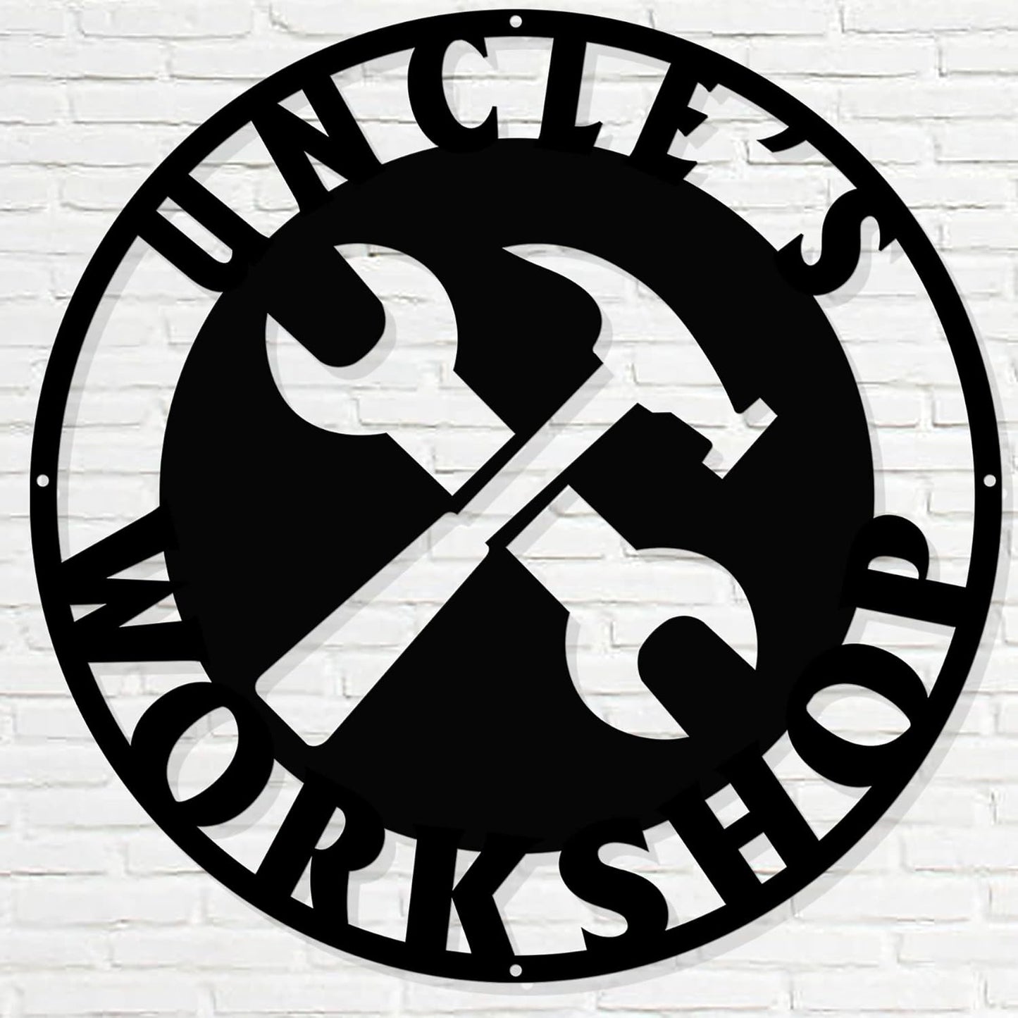 Personalized Papa's Workshop Metal Sign - Custom Dad's Garage Wall Decor for Mechanic, Birthday Gift for Men, Boyfriend - Fathers Day Workshop