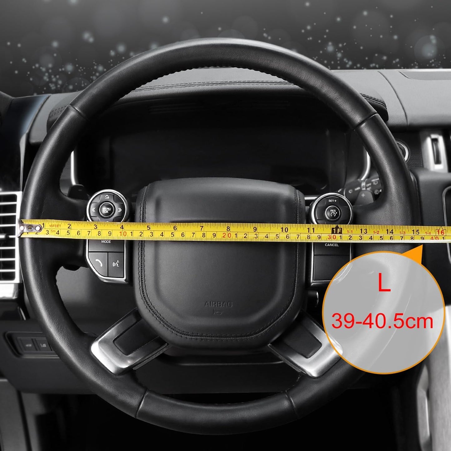 COFIT Breathable Car Steering Wheel Cover 16 inch Auto Universal Leather Wrap Non-Slip Steeringwheel Protector Automotive Interior Accessories, Purple (Suit for 15.5-16 inch)