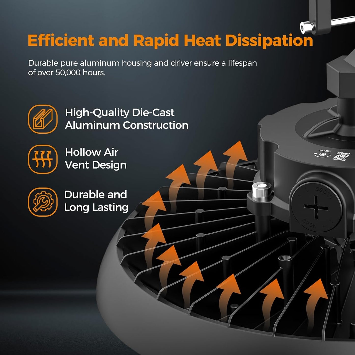 High Bay Lights LED UFO Light 240W LED Shop Lights 6000K IP65 Commercial Bay Lighting Fixture 43200 LM Super Bright, 5ft Cable Plug & Play for Warehouse Factory Garage Workshop Barn 4 Pack