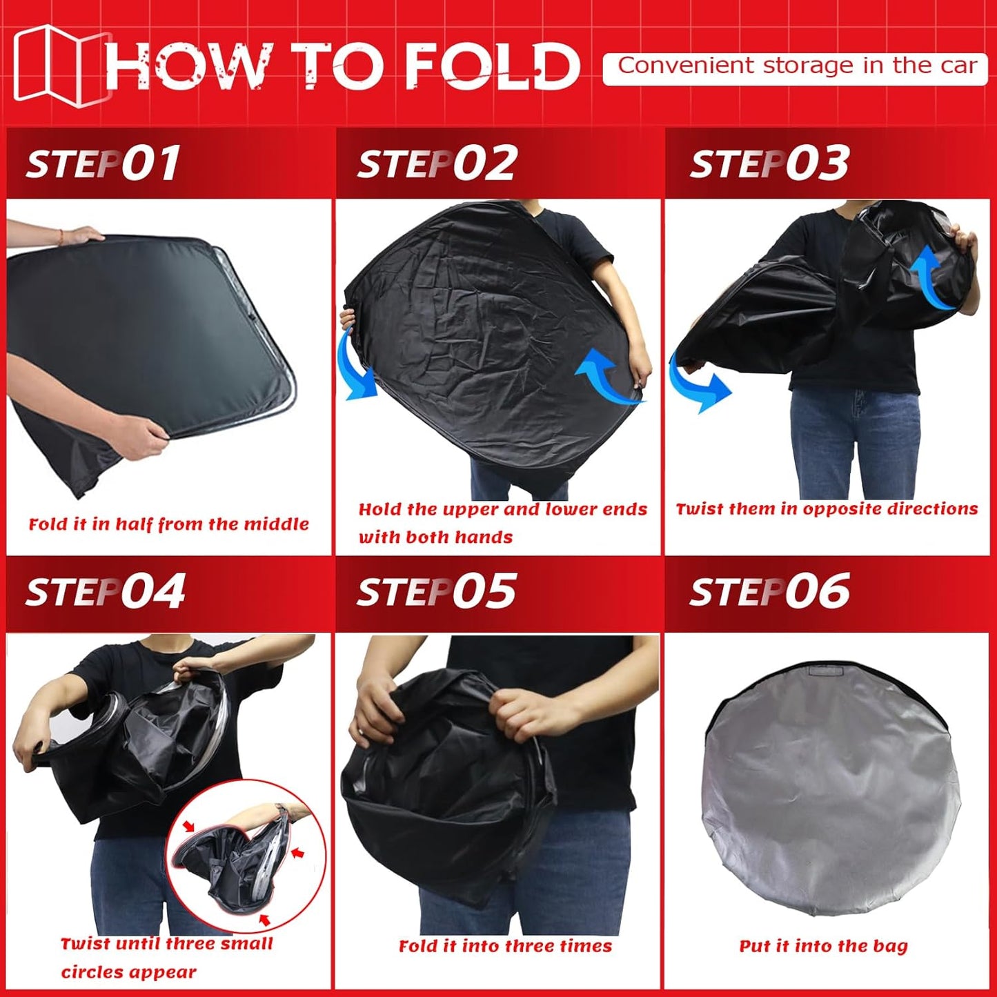 KAYZT Windshield Sun Shade for 2009-2014 Ford F150 Foldable Sunshade Front Window Custom Fit Car Accessories