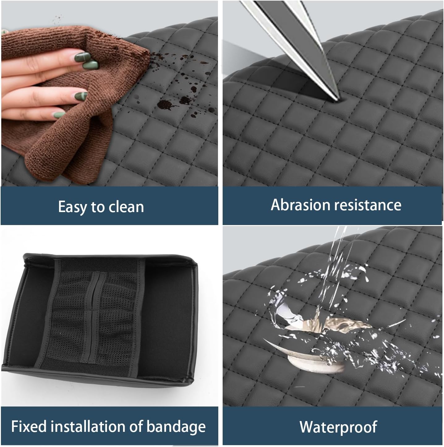 Ruiya 2024 2025 Tacoma Armrest Cover for Toyota Tacoma 2024 Accessories,Soft & Comfy Center Console Cover 2024 Tacoma Armrest Cover Compatible with 2024 Toyota Tacoma SR/SR5/Limited/TRD Sport/TRD Pro