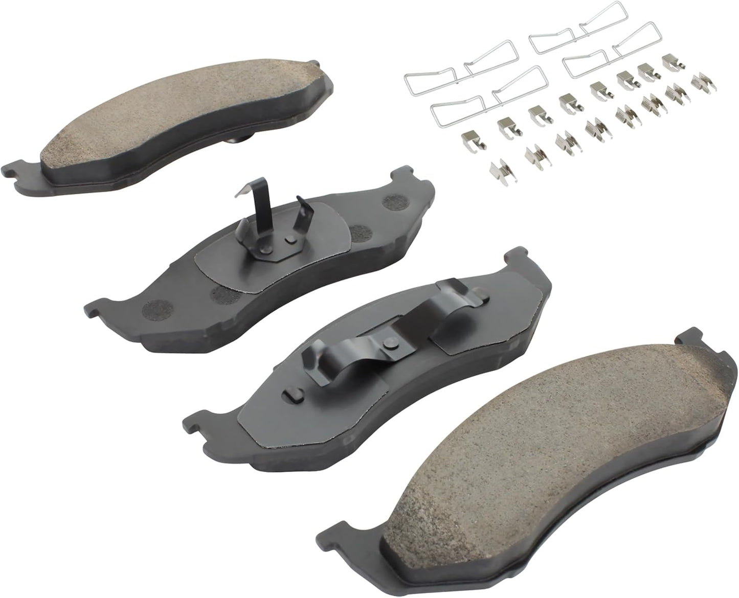 Premium Ceramic Front Brake Pads (1001-0477C) Compatible with 1990-2006 Jeep (Cherokee/Comanche/Grand Cherokee/Grand Wagoneer/TJ/Wagoneer/Wrangler)